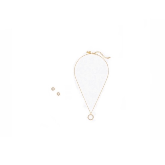 KATE SPADE “FULL CIRCLE” NECKLACE & EARRINGS - Picture 1 of 6